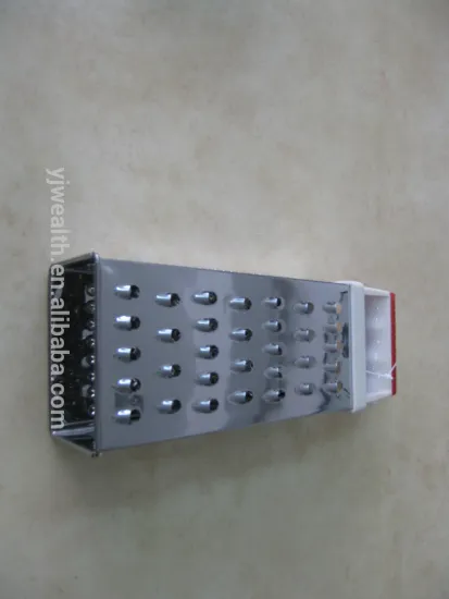 4 Sides Stainless Steel vegetable gourd electric grater With PP Handle 8-Inch