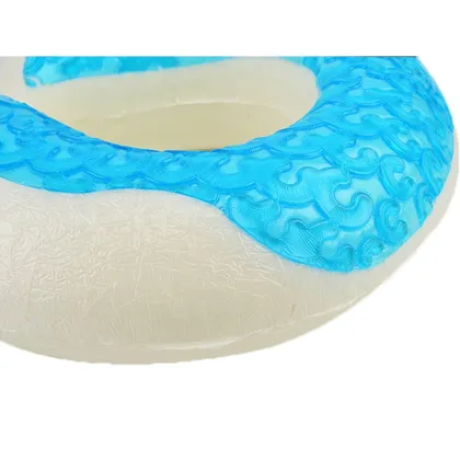 Cooling Gel Memory Foam Pillow with Ice Silk Travel Neck Pillow