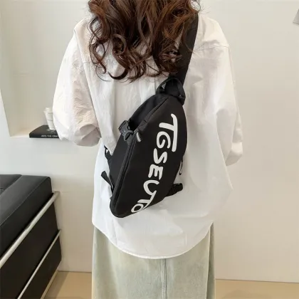 Multifunctional Student Chest Bag - Unisex Crossbody Diagonal Shoulder Bag