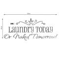 Wall Quote Laundry Today Stickers muraux