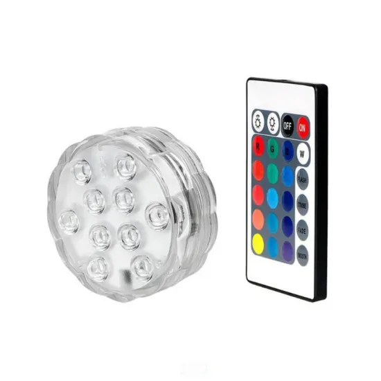 RGB Color Changing 10 LED Underwater Submersible Lamp