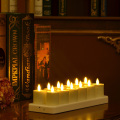 Luminara Moving Flame Recarregável LED Candle 12 Set