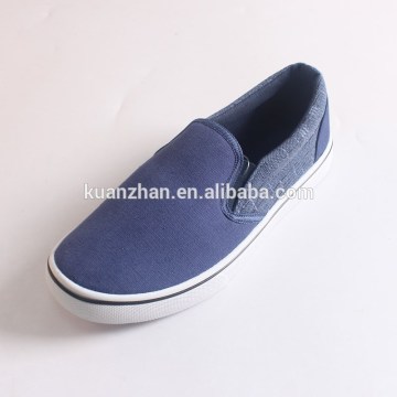 2016 men shoes casual cotton fabric blue slip-on shoes