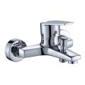 Triple one-in two-out shower faucet