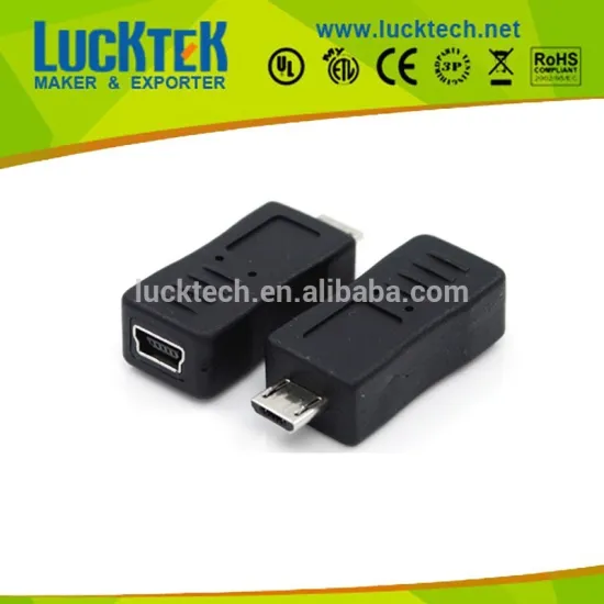 USB mini 5 pin female to Micro B male adapter