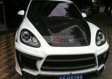 2011-2014 Cappuccio in fibra di carbonio in stile LM per Porsche Cayenne 958