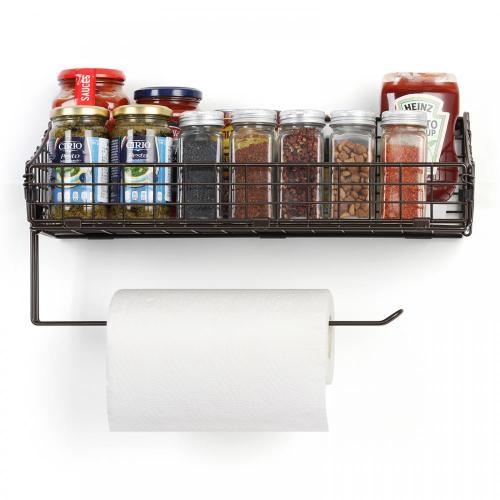 Wall Mount Basket Organizer Spice Rack