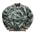 Hög kvalitet satin Varsity Jacka Herr grossist Custom