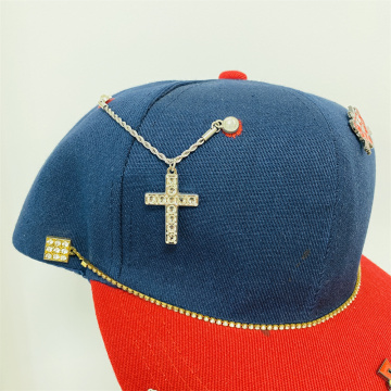 Custom Trucker Hats with Rhinestone Chain Backings and Anime Pins