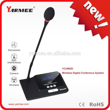 Wireless conference system microphone for conference