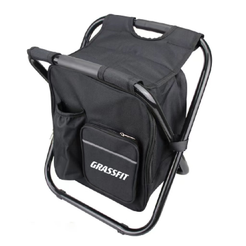 Customization Logo Outdoor Picnic Fishing Camping Foldable Chair Insulated Backpack Multifunctional Chair with Refrigerator Bag