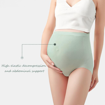 Custom OEM High Waist Seamless Modal Graphene Maternity Underwear