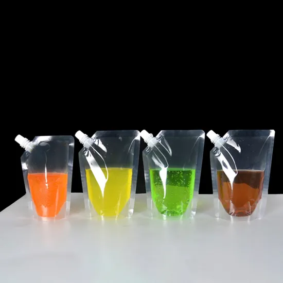 Factory Direct Jelly Juice Milk Spout Bag - Stand Up Reusable Beverage Liquid Suction Bag
