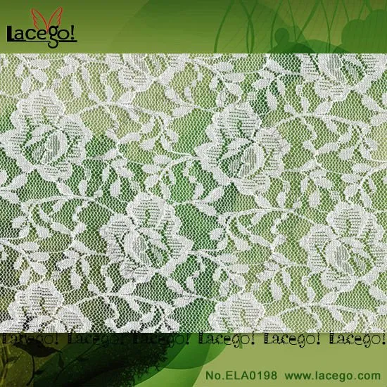 New Designs Nylon Popular Elastic Lace Fabric