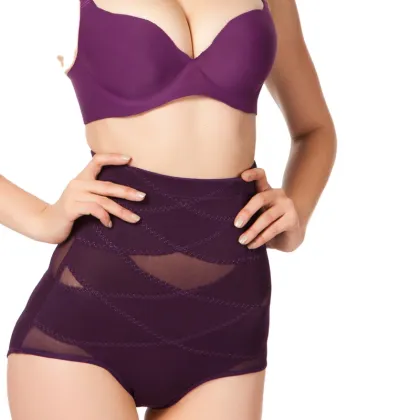 High-Waisted Women's Belly Shaping Pants with Butt Lifter