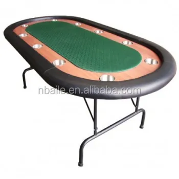 84 Inch Deluxe Folding Poker Table with Steel Legs