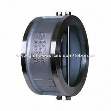 Wafer Check Valve, Dual Plate Spring Loaded, A216 WCB/A351/CF8/A351/CF8M/A351/CF3/A351/CF3M Standard