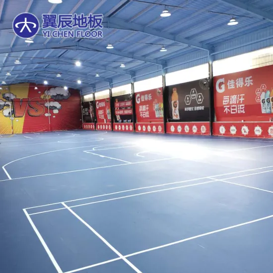 PVC Vinyl Sports Flooring for Futsal Courts, Badminton Mats, and Basketball