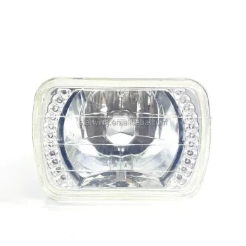 Factory Wholesale 7 Inch Square BMC with LED Semi Sealed Beam Tractor Headlights for Cars and Trucks