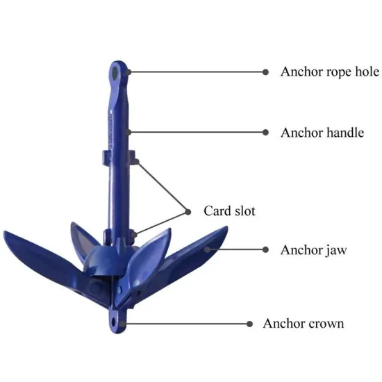 Best Folding Grapnel Boat Kayak Anchor Accessories for Kayak Fishing Canoe Jet lightweight and durable Small Watercraft Anchor