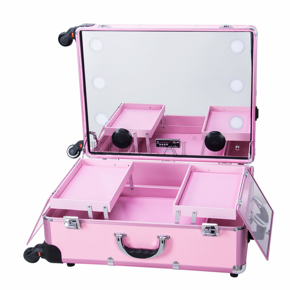 Travel Makeup Case with Lights 