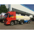 2 Axle 20000l ruwa ammonia tanki trailers