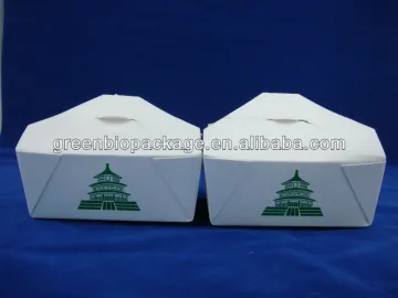 PLA coated paper food delivery boxes