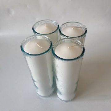 Glass jar candle 7 days candle paraffin wax
