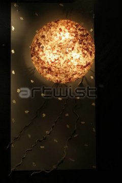 Hand Paint And Sculpture Hotel Wall Lamps Lights For Shop / Teahouse