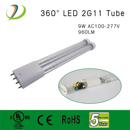 UL listed 9W 2G11 4PIN Led Tube