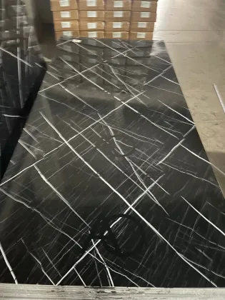 Mirror Finish UV Cured Marble Sheet Fade Resistant