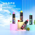 WASPE 8K PUFFS Vape Vape Bán buôn Châu Âu