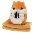 Cuddly hamster plush hand warmer pillow to intervene