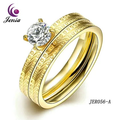 Jenia Popular Jewelry Jewellery Women Rings Plated 18k Gold Rings