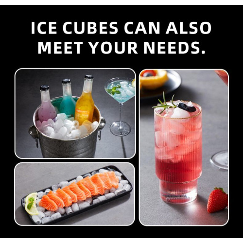 Small Desktop Ice Maker with Stainless Steel Touchpad Control