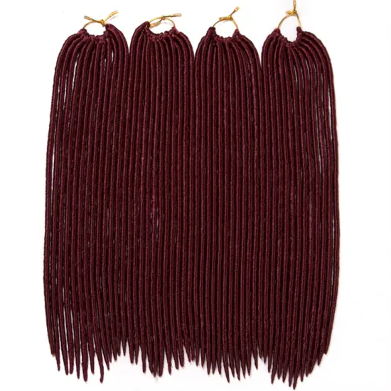 Pure Color 18 Inch Braids Straight Locs 24 Strands/Piece Crochet Braids Hair Extension Synthetic Hair Dreadlocks Braids