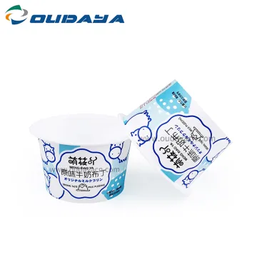 disposable IML plastic cup for pudding jelly containers