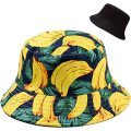 Cute Bucket Hat Beach Hats Reversible Double-Side-Wear