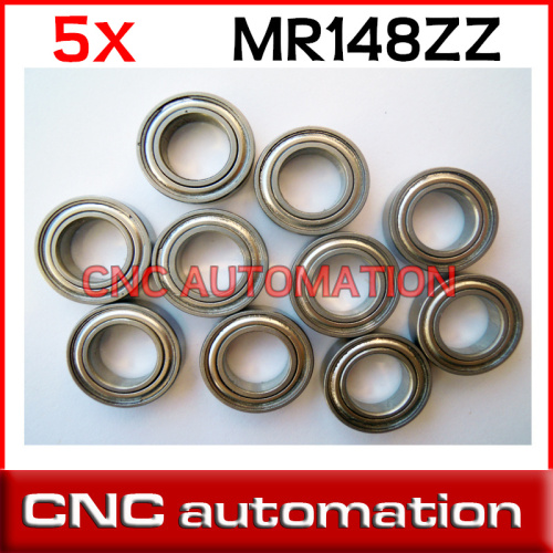 5pcs MR148ZZ Deep groove ball bearing,bearing steel 8X14X4 mm MR148 2Z radial shaft