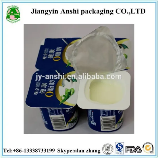 FDA Standard Heat sealing yoghourt packaging plastic roll film