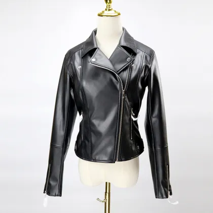 faux leather jacket