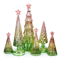 Botellas de vidrio claro del árbol de Navidad para regalo