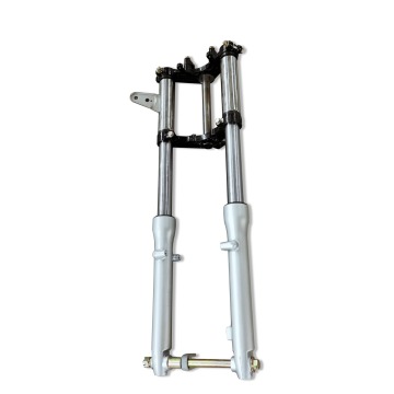 DAYANG Motorcycle Shock Absorbers for Tricycles - Silver Aluminum Pairs