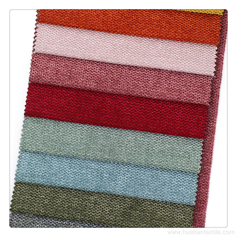 Brushed polyester linen Upholstery Fabric for Sofa