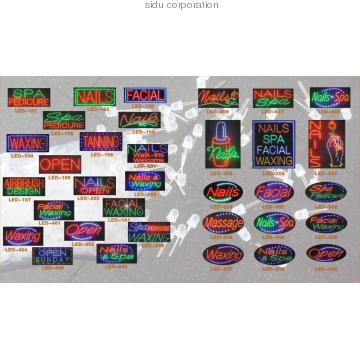 LED signs for nails
