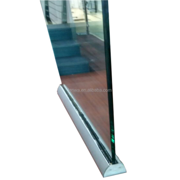 Top Selling Frameless Laminated Glass Aluminum Base Balustrades