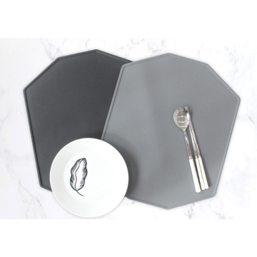 Placemat de silicona irregular personalizada para mesa de comedor