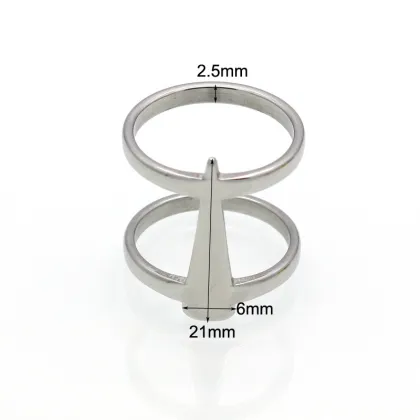 Fashion Jewellery IP Plating Gold Custom 316L Stainless Steel Men Ring