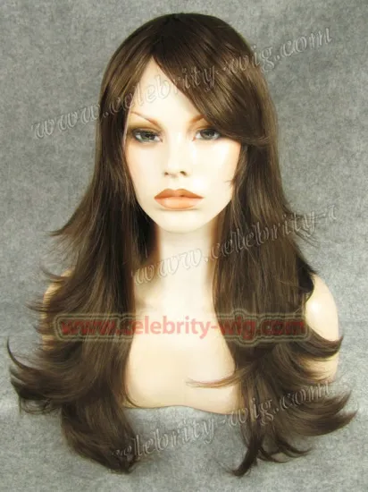 Brown Long Flip Straight Synthetic Lace Front Wig Reese Whiterspoon Wig