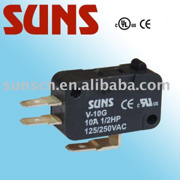 SUNS UL approval miniature switch V-15G/10G